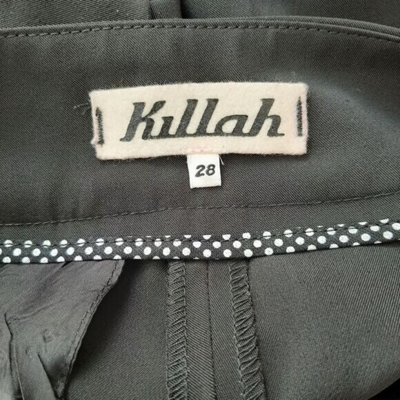 KILLAH by MISS SIXTY | Italy Side Sequin Tape Trousers Dress Pants Black Sz 28 - Picture 12 of 14